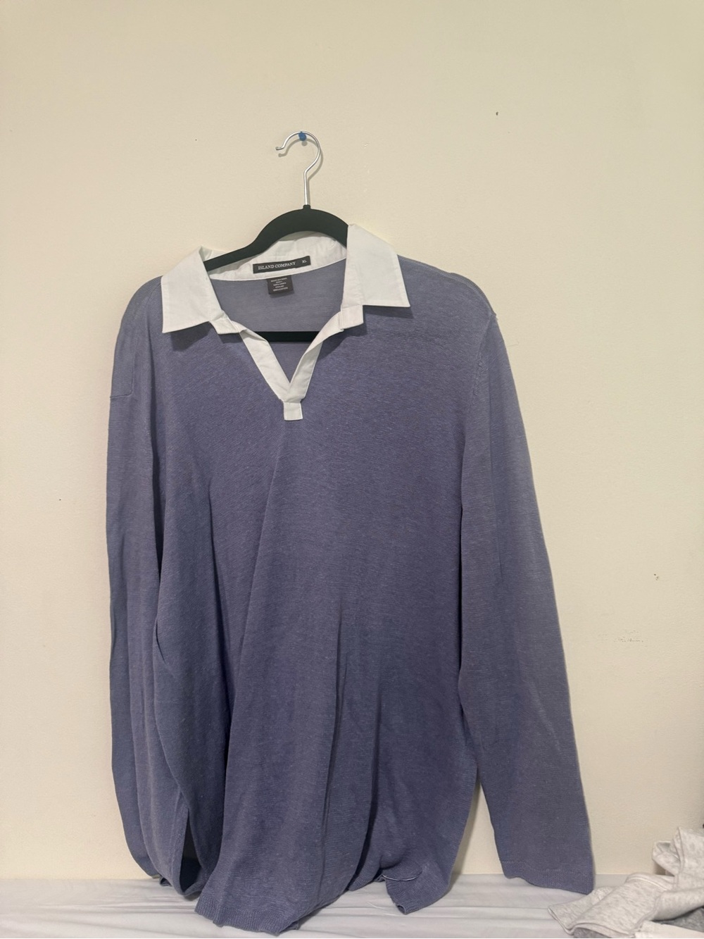 Island Company Light Blue Shirt with White Collar